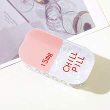 1pcs PVC Glitter Medical Series Cute Small Pill Subculture Capsule Hair Clip - Silver Purple - View 10