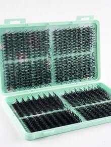 640/576/423 buc Gene False Ondulate DD, Capacitate Mare, Potrivite Pentru DIY Acasă, Prietenoase Pentru Începători, Gene False Segmentate DIY, Capacitate Mare, Gene False Dense & Pufoase, Pot Extende Genele Pentru A Mări Ochii, De Lungă Durată Și Durabile, Clustere Fine De Gene, Stil Mixt Dens, Efect De Machiaj Natural, Husă Portabilă De Călătorie Pentru Gene, Gene False Reutilizabile Moi & Realiste, Potrivite Pentru Naveta Zilnică, Evenimente Formale, Nunți