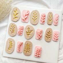 8Pcs Spring Flower Polymer Clay Stamps Botanical Clay Stamps Boho Stamps For Clay Earrings Clay Tools Polymer Clay Supplies