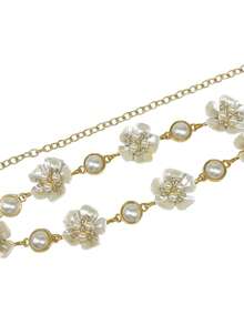Dây chuyền thắt lưng nữ đính đá Rhinestone trang trí họa tiết hoa 3D cao cấp sang trọng, thích hợp cho váy - Nhiều màu - Xem 6