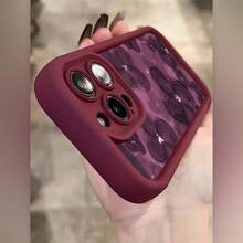 Estuche de teléfono elegante Estuche de teléfono: Flor Púrpura Semi-Transparente 7/8 Plus Funda Suave Antigolpes, Cojín Minimalista Premium para iPhone 14 Pro Max, 13 Funda de Teléfono Parejas XS Max Nuevo 12 Pro Mate Antigolpes 11 Unisex 13 Protección Completa 15 PRO Funda Protectora Suave Presenta un estilo más individualista - 1 pieza - Ver 6