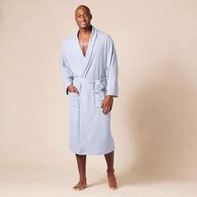 Essentials Men's Lightweight Waffle Bathrobe (Available In Big & Tall) - Lạc đà nhẹ - Xem 6