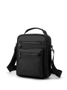 Men's Crossbody Bag, Men's Single Shoulder Sling Flap Bag For Business, Travel, Small Messenger Bag With Handle, Good Gift For Men - Multicolor - View 14
