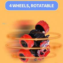 Truck Toy Set - A Set Of 2 Inertia Drive Vehicles, 360 ° Rotating Off-Road Vehicles, Impact Resistant Bidirectional Drive Cool Trucks, Suitable For Boys' Children's Day, Birthday Gifts, Halloween/Christmas Perfect Gifts - Nhiều màu - Xem 4