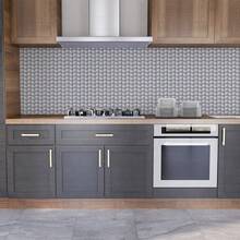 Paper and Wall Washable Tile Wall Sticker Kitchen Sink Beige White Various Models - Stainless Steel Adhesive Tile - View 4