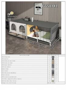 Small Pet Cage With Tray, Indoor Home Use Small Dog Villa House, Rabbit Cage For Small Animals - Multicolor - View 14