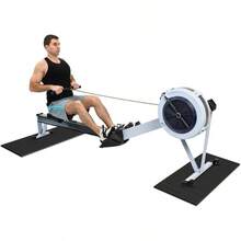 2PCS Fitness Equipment Mats And Floor Protector, Non - Slip Rowing, Rowing Bike Carpet Hardwood Floors, Exercise Bike Mats Two Pieces: 36 * 12 Inch - 36 * 12 Inch - View 7