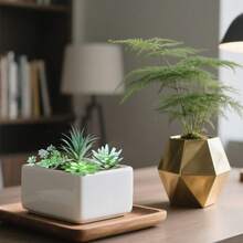 11 piezas de plantas suculentas artificiales, plantas suculentas falsas de peluche, plantas verdes de plástico individuales, macetas decorativas con varios suculentos artificiales en miniatura para decoración de escritorio, hogar, fotografía de bodas - Verde - Ver 7