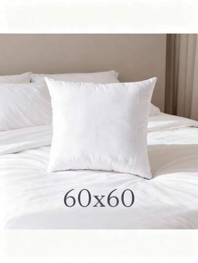 Coussin en 70% coton - 60*60cm - 500g - Rembourrage en coton naturel - Fabriqué en Turquie - Doux et respirant