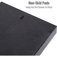 Organizador de cápsulas de una sola porción Mind Reader, 2 cajones, capacidad para 24 cápsulas, compatible con, 9.5 L x 12.25 x 2.5 H, negro - Negro - Ver 4