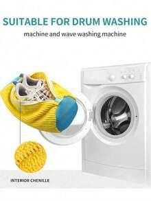 2 Must-Have Gospels For Slouchy People, Reusable Shoe Washing Bags - Suitable For Sports Shoes, Mesh Shoes, Slouchy Artifact Household Shoes Multi-Functional Decontamination And Anti-Deformation Quick Washing Bags, Washing Machine Clothing Care Bags, Laundry Bags, Winter Shoe Washing Bags Are Suitable For All Seasons To Use Anti-Wear & Anti-Entanglement Shoe Protection,