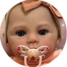 KsiTig Reborn Baby Dolls Silicone Girls 19inch Lifelike Toddler Realistic Babies Boys That Look Real Life Newborn Open Eyes - Màu be - Xem 2