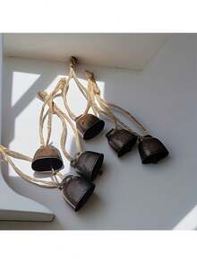 4pcs/6pcs Cow/Sheep Bells, Pet Bells, Christmas Decoration Bells Hanging On Rope, Rope With Clear Loud Cow Bell Sound. Can Be Hung On Christmas Tree, Door, Or Used As Pet Bells When Going Out Christmas Decorations Home Christmas Gifts Christmas Decor - Multicolor - View 5