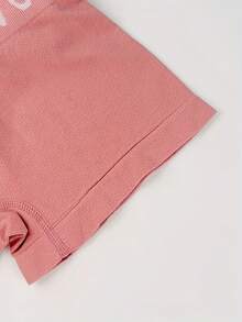 Tuvuye 6pcs Ladies Seamless Breathable Hip Lifting Boxer Pants, Christmas Boxer Pants, English Multi-Color, High Waist Elegant, Super Stretchy Girls' Quad Panties - Phối màu - Xem 5