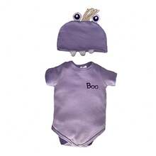 Disney Printed Multi-Garment Baby Outfit With Hat - Lilac Purple - View 2