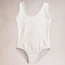 Girls' Leotard Tank Top Uniform Ballet Jazz Gymnastics Colorful 04 To 14 - Putih - View 2