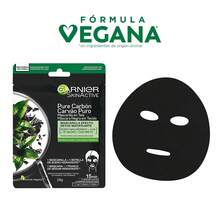 Mascarilla Facial en Tela para Piel Grasa con Carbó - 1 Unidad, Fabricada en Estados Unidos, Top en - Carbón - Ver 1