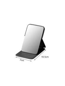 1pc Portable Makeup Mirror, Solid Color, Simple, Foldable, Cute Pocket Mirror, Suitable For Back To School Season, Christmas Gifts, Birthday Gifts, School Supplies, Home Decoration, Travel Essentials - Multicolor - View 6