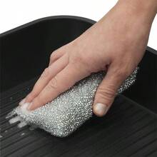 3 esponjas Brillantes Plateadas para Lavar Platos, estropajos, esponjas de Lurex, para sartenes, ollas, vitrocermicas - plata + CH - Ver 5
