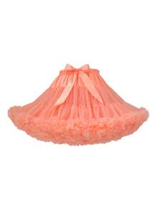 1 件女式洛丽塔风格衬裙，多色云朵设计，蓬松半衬裙带蕾丝，糖果云，柔软网眼带蝴蝶结绳，适合婚礼、派对、角色扮演、舞蹈表演秋季女士服装 - 多色 - 查看 27