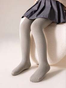 3/1 Pack Girls Warm Tights, Solid Color Thick Thermal Leggings, Classic Versatile Soft & Comfortable Stirrup Pants, Suitable For Autumn/Winter Daily Wear Or Holiday Gifts - Multicolor - View 5