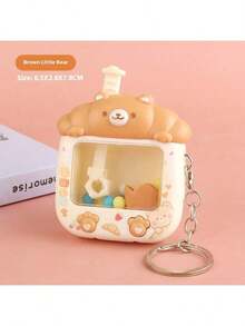 2025 Mini Claw Machine Keychain - Fun Plush Doll Hanging Accessory, Operable Small Claw Machine, Desktop Stress RelDoll Toy, Stitch Toys, Travel Toys, Classroom Fidget Toys, Mini Stuff, Bath Toys, Christmas Stationery, Stress Ball, Birthday Gift, Christmas Gift, Halloween Gift, Perfect Gift, Presents - Multicolor - View 10