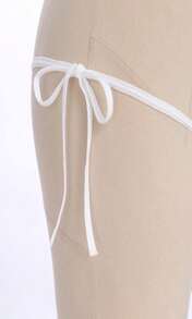 Women Kawaii Anime Lingerie Set Halter Strap Micro Bra Tiny Panty Garter Belt Striped Stockings 4Pcs Underwear Outfit - ColorG - 查看 6