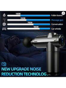 Fascia Gun Shoulder And Neck Muscles Special Relaxation Mini Fascia Gun Massager Portable High Frequency Multi-Speed Portable Massager - 黑色 - 查看 6