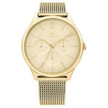 Tommy Hilfiger Women's Multifunction Quartz Analog Watch With Gold-Tone Stainless Steel Mesh Strap - 1782458 - one-size - View 1