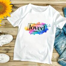 6 Pieces Of Christian Faith Scripture Watercolor Hot Stamping Stickers, Clothes - Shirts, Jeans, Backpacks, Heat Transfer Patches, Clothing Hot Stamping - Nhiều màu - Xem 6