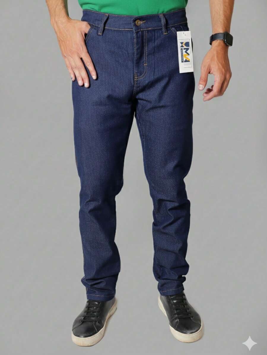 Cheap Men's Jeans With Elastane Direct From The Factory Sizes 36 To 56 - Blue - View 1