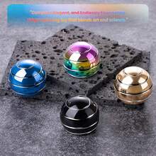 Kinetic Desk Toy Ball, 1.54'' Kinetic Desktop Spinning Toys, Optical Illusion Toys For Anxiety, ADHD, Metal Fidgets For Dad, Mom, Son,Perfect Holiday, Christmas Gift - 彩色 - 查看 1