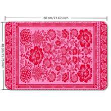 1-Piece Super Absorbent Diatomite Bath Mat Set Floral Pattern Pink Rug Fast Drying Anti-Slip Soft Carpet For Bathroom Shower Laundry Room Kitchen All Season Home Decor Bathroom Accessories - 藍色 - 查看 6