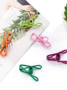 10pcs Colorful Clothespins, Multi-Purpose Clips For Laundry, Food Sealing, DIY Craft, Photo Display - Multicolor - View 3