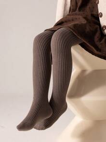 3/1 Pair Girls Warm Tights, Solid Color Thick Thermal Leggings, Classic Versatile Soft & Comfortable Stirrup Pants, Suitable For Autumn/Winter Daily Wear Or Holiday Gifts - Multicolor - View 21