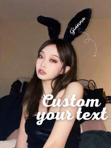 1 Phụ kiện tóc dự tiệc dễ thương tùy chỉnh cá nhân hóa - Băng đô tai thỏ Unisex, Băng đô tai thỏ sang trọng, Trang phục thỏ gợi cảm, Băng đô, Băng đô, Vương miện, Tai kẹp dễ dàng không cần tóc giả, Thích hợp cho trang phục lễ Phục sinh, Halloween và lễ hội hóa trang, Băng đô thỏ, Băng đô tai động vật, Băng đô động vật cho phụ nữ - Nhiều màu - Xem 1