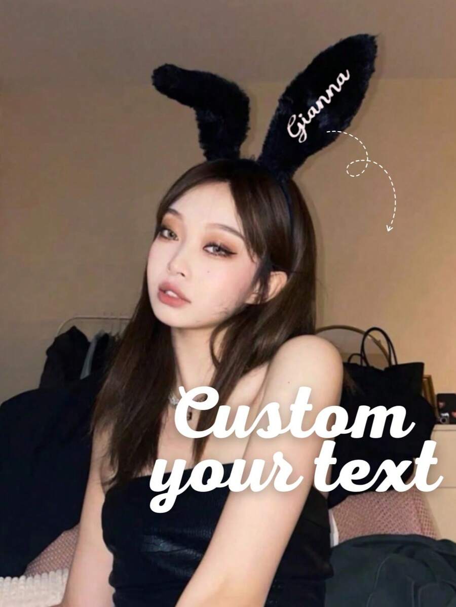 1 Phụ kiện tóc dự tiệc dễ thương tùy chỉnh cá nhân hóa - Băng đô tai thỏ Unisex, Băng đô tai thỏ sang trọng, Trang phục thỏ gợi cảm, Băng đô, Băng đô, Vương miện, Tai kẹp dễ dàng không cần tóc giả, Thích hợp cho trang phục lễ Phục sinh, Halloween và lễ hội hóa trang, Băng đô thỏ, Băng đô tai động vật, Băng đô động vật cho phụ nữ - Nhiều màu - Xem 1