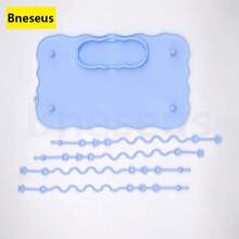 Bộ 1 tấm lót ăn dặm bằng silicon cho bé, có đế hút và dây chun, thảm ăn dặm silicon Bneseus, thích hợp làm thảm chơi cho trẻ nhỏ, giúp giữ đồ dùng cần thiết của bé gọn gàng và trong tầm tay, quà tặng Giáng sinh. - Tấm lót đĩa đa năng - Xem 7