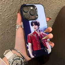 Funda de teléfono compatible con Singer L- K-Knows para iPhone 16, 15, 14, 13, 12, 11, Pro, Max, Plus, Mini, XS, SE, con protección anti-caídas, acabado mate negro y bumper duro. Funda compatible con iPhone 17, 17 Pro y 17 Pro Max. - Z4 - Ver 2