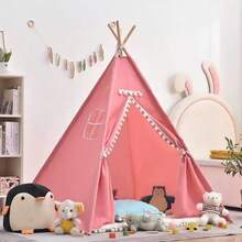 1 pieza Carpa blanca portátil, carpa interior tipo tipi, carpa para acampar al aire libre - Multicolor - Ver 5