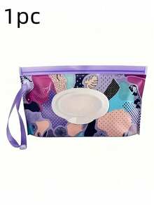 1个/2个装可选湿巾补充装，婴儿湿巾包装袋，便携式翻盖分配器，自封式湿巾补充装（颜色/款式随机，1个为单张，2个为标准尺寸，湿巾高度不应超过6厘米）