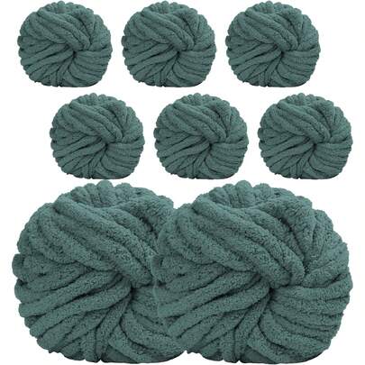 250g DIY 粗纱，适用于针织、钩编毛毯、枕头，柔软温暖的钩针编织围巾纱线，DIY 工艺品，手工针织纱线，蓬松纱线，适用于服装、帽子、围巾、毛毯，是钩针编织爱好者、母亲节、生日、圣诞节装饰的理想选择