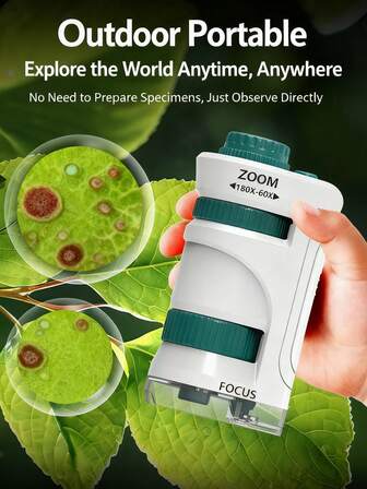 显微镜 便携式手持放大镜 小学生益智科学实验 益智玩具 儿童显微镜