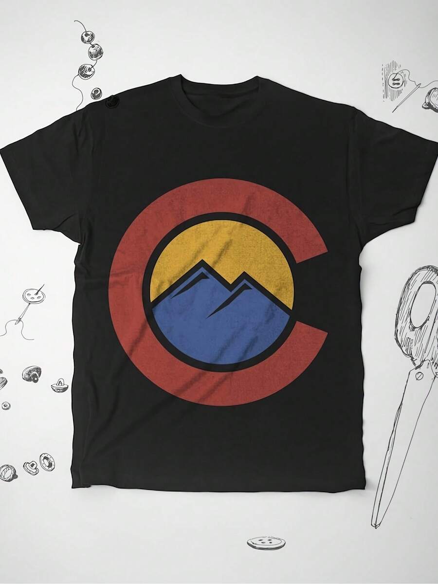 Colorado Shirt Mountains Shirt Vintage Shirt Graphic Tshirt Colorado T Shirt Sunset Shirt Hiking Shirt Wo Uni Tee Colorado Gift - 款式23 - 查看 1