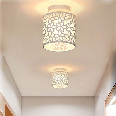 1pc Round Corridor/Hallway/Entryway/Bedroom Ceiling Light, Warm Lighting