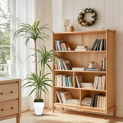 1 pièce Arbre artificiel Dracaena Reflexa de 130-160 cm avec pot en plastique, décoration d'intérieur et d'extérieur pour la maison, le jardin, le salon, le balcon, les mariages et les festivals de Noël