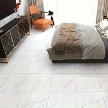 30pcs PVC Imitation Marble Thickened Floor Stickers, Wall Stickers, DIY Anti-Slip Self-Adhesive Floor Stickers, Peel-Off Thickened Floor Stickers, Moisture-Proof, Suitable For Kitchen, Bathroom, Furniture Decoration 3D Wall Panels, Wall Stickers - Đen-1 - Xem 2