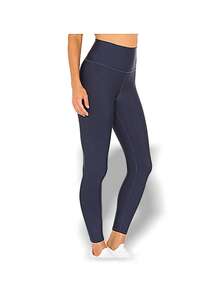 Alo Yoga Alo Airlift 7/8 High-Waist Women Leggings Sweat Absorption Breathable Warmth Versatile Solid Good Elasticity Easy To Wash Quick Dry Sports Outdoor Running Yoga Daily School Navy W5766R - NAVY - Navy - View 3