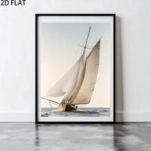 1 bức tranh sơn dầu hiện đại trên vải canvas, khắc họa hình ảnh một chiếc thuyền buồm trên biển. Áp phích in theo phong cách cổ điển với hình ảnh một con tàu gỗ căng buồm. Trang trí tường phòng khách, hành lang, phòng học, phòng ngủ. Trang trí tường, trang trí mùa thu (không có khung) - Nhiều màu - Xem 6