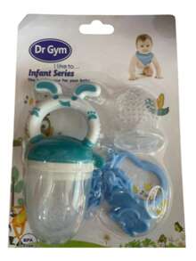 Pacifier Fruit And Porridge Feeder For Baby Teether Light Blue - Multicolor - View 2